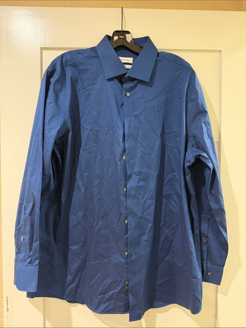 Men's Blue Dress Shirt - Classic Button-Up